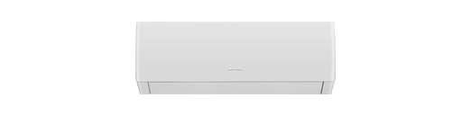 White air conditioner on a white background