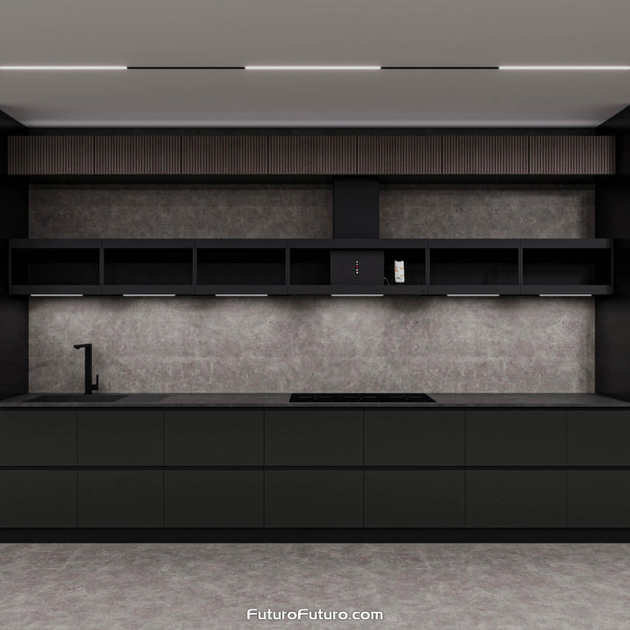 Futuro Futuro 36 Inch Nova Black Wall Range Hood