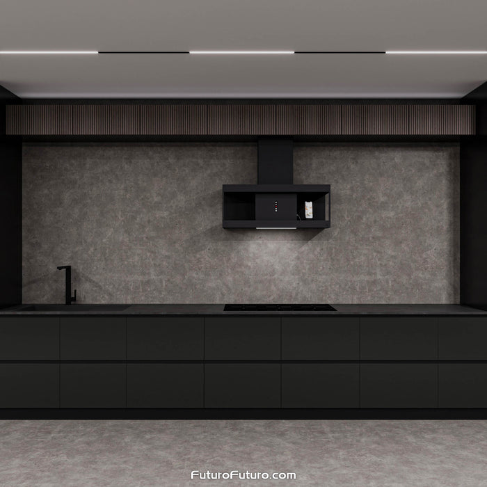 Futuro Futuro 36 Inch Nova Black Wall Range Hood
