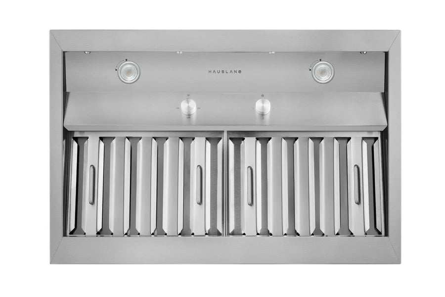 Hauslane 30 Inch Pro-Style Convertible Range Hood Insert with Low Noise Operation and Baffle Filters Main