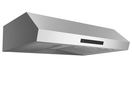 Hauslane 30 Inch Undercabinet Touch Control Stainless Steel Range Hood Side