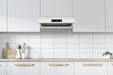 Hauslane 30 Inch Undercabinet Versa Vent Matte White Range Hood with Stainless Steel Filters Installed