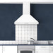 Hauslane 30 Inch Wall Mounted Matte White Range Hood with Stainless Steel Filters Installed