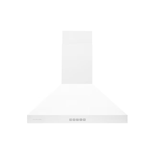 Hauslane 30 Inch Wall Mounted Matte White Range Hood with Stainless Steel Filters Main