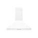 Hauslane 30 Inch Wall Mounted Matte White Range Hood with Stainless Steel Filters Main