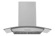 Hauslane 30 Inch Wall Mounted Stainless Steel Range Hood with Tempered Glass - WM-630 Main