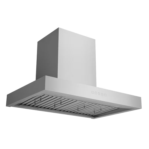 Hauslane 30 Inch Wall Mounted T-Shaped Convertible Stainless Steel Range Hood with Pro-Style Design Side