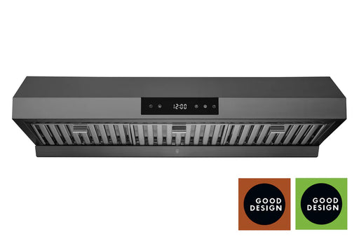 Hauslane 36 Inch Undercabinet Versa Vent Black Stainless Steel Range Hood with Stainless Steel Filters Main