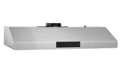 Hauslane 36 Inch Undercabinet Versa Vent Stainless Steel Range Hood with Stainless Steel Filters Side