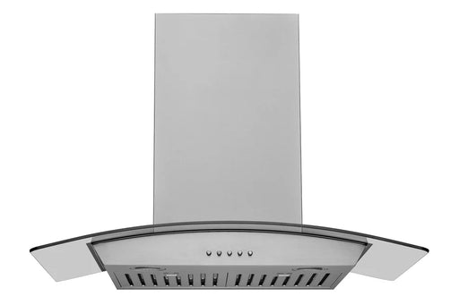 Hauslane 36 Inch Wall Mounted Stainless Steel Range Hood with Tempered Glass - WM-630 Main