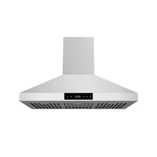 Hauslane 36 Inch Wall Mounted Touch Control Stainless Steel Range Hood with Stainless Steel Filters Main