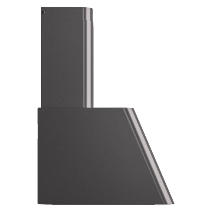 ILVE 60 Inch Nostalgie Wall Mount Range Hood Graphitte Matte Side
