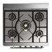 ILVE 30 Inch Majestic III Stainless Steel Dual Fuel Range with 5 Black Brass Burners, Dual Function Burner up to 25,000 BTU in Triple Glass Door Cooktop