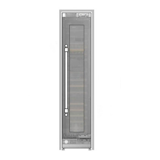 ILVE 18 Inch UWFC18BNNPRY Panel Ready Built-In Triple Zone Wine Column with 68 Bottle Capacity Main