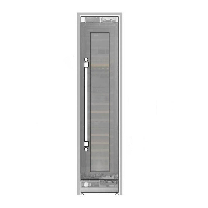 ILVE 18 Inch UWFC18BNNPRY Panel Ready Built-In Triple Zone Wine Column with 68 Bottle Capacity Main