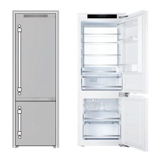ILVE 24 Inch URBM22SIWPRY Panel Ready Built-In Bottom Freezer Refrigerator with 8.6 Cu. Ft. Capacitya and Automatic Ice Maker Main