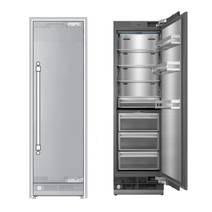 ILVE 24 Inch URFC24SNWPRY Refrigerator Column with 12.5 Cu. Ft. Capacity and Internal Water Dispenser Main