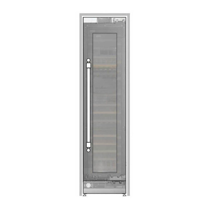 ILVE 24 Inch UWFC24BNNPRYY Panel Ready Built-In Triple Zone Wine Column with 100 Bottle Capacity Main