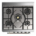 ILVE 30 Inch Majestic III Burgundy Dual Fuel Range with 5 Black Brass Burners, Dual Function Burner up to 25,000 BTU in Solid Door Cooktop