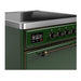 ILVE 30 Inch Majestic III Emerald Green Induction with 4 Elements and 4 Cu. Ft. Oven Capacity in Solid Door Side