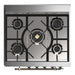 ILVE 30 Inch Majestic III Glossy Black Dual Fuel Range with 5 Black Brass Burners, Dual Function Burner up to 25,000 BTU in Solid Door Cooktop
