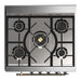 ILVE 30 Inch Majestic III Matte Graphite Dual Fuel Range with 5 Black Brass Burners, Dual Function Burner up to 25,000 BTU in Solid Door Cooktop
