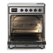 ILVE 30 Inch Majestic III Stainless Steel Induction with 4 Elements and 4 Cu. Ft. Oven Capacity in Solid Door Open