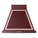 ILVE 30 Inch Nostalgie II Noblesse 600 CFM Wall Mount Glossy Burgundy Hood Copper