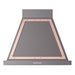 ILVE 30 Inch Nostalgie II Noblesse 600 CFM Wall Mount Matte Graphite Range Hood Copper