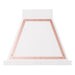 ILVE 30 Inch Nostalgie II Noblesse 600 CFM Wall Mount White Range Hood Copper