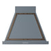 ILVE 30 Inch Nostalgie II Noblesse 600 CFM Wall Mount Blue Grey Range Hood Burnished