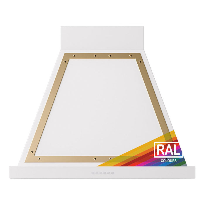 ILVE 30 Inch Nostalgie II Noblesse 600 CFM Wall Mount Custom Color (RAL) Range Hood Brass