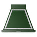 ILVE 30 Inch Nostalgie II Noblesse 600 CFM Wall Mount Emerald Green Range Hood Chrome