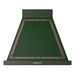 ILVE 30 Inch Nostalgie II Noblesse 600 CFM Wall Mount Emerald Green Range Hood Burnished