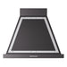 ILVE 30 Inch Nostalgie II Noblesse 600 CFM Wall Mount Glossy Black Range Hood Chrome