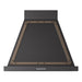 ILVE 30 Inch Nostalgie II Noblesse 600 CFM Wall Mount Glossy Black Range Hood Burnished
