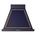 ILVE 30 Inch Nostalgie II Noblesse 600 CFM Wall Mount Midnight Blue Range Hood Burnished