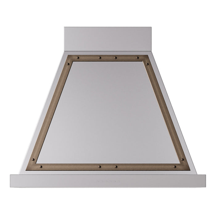 ILVE 30 Inch Nostalgie II Noblesse 600 CFM Wall Mount Stainless Steel Range Hood Burnished