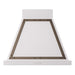 ILVE 30 Inch Nostalgie II Noblesse 600 CFM Wall Mount White Range Hood Burnished