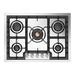 ILVE 30 Inch UHCPT75SSLP Professional Plus II Built-In Stainless Steel Liquid Propane Cooktop with 5 Sealed Burners Front