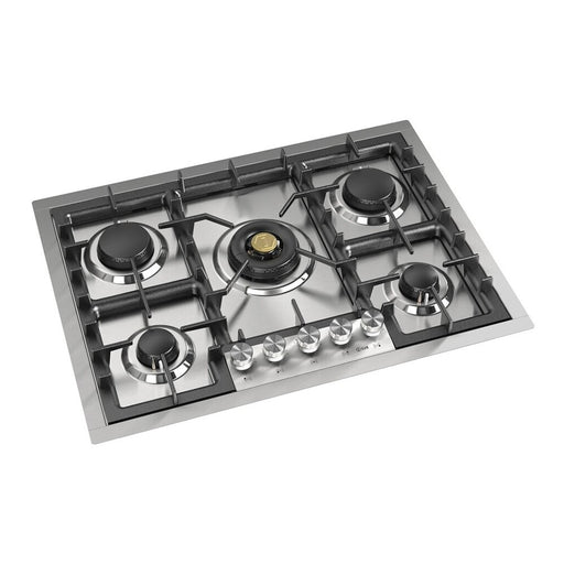 ILVE 30 Inch UHCPT75SSLP Professional Plus II Built-In Stainless Steel Liquid Propane Cooktop with 5 Sealed Burners Main