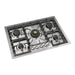 ILVE 30 Inch UHCPT75SSLP Professional Plus II Built-In Stainless Steel Liquid Propane Cooktop with 5 Sealed Burners Main