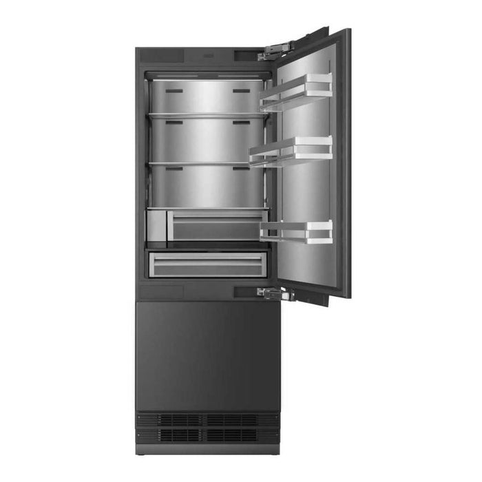 ILVE 30 Inch URBM30SIWPRY Panel Ready Built-In Bottom Freezer Refrigerator with 16 Cu. Ft. Capacity, Reversible Door, Energy Star and Sabbath Mode Front