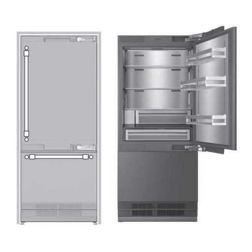 ILVE 30 Inch URBM30SIWPRY Panel Ready Built-In Bottom Freezer Refrigerator with 16 Cu. Ft. Capacity, Reversible Door, Energy Star and Sabbath Mode Main