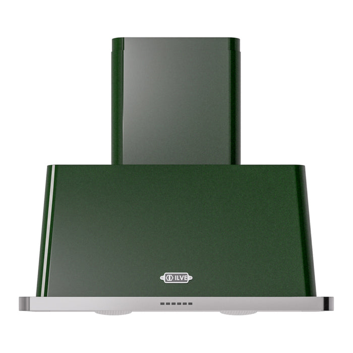 ILVE 36 Inch Majestic II 600 CFM Wall Mount Range Hood Green