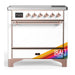 ILVE 36 Inch Majestic III Custom Color (RAL) Induction with 6 Elements and 3.5 Cu. Ft. Oven Capacity in Solid Door Copper