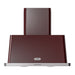 ILVE 36 Inch Majestic II 600 CFM Wall Mount Range Hood Burgundy