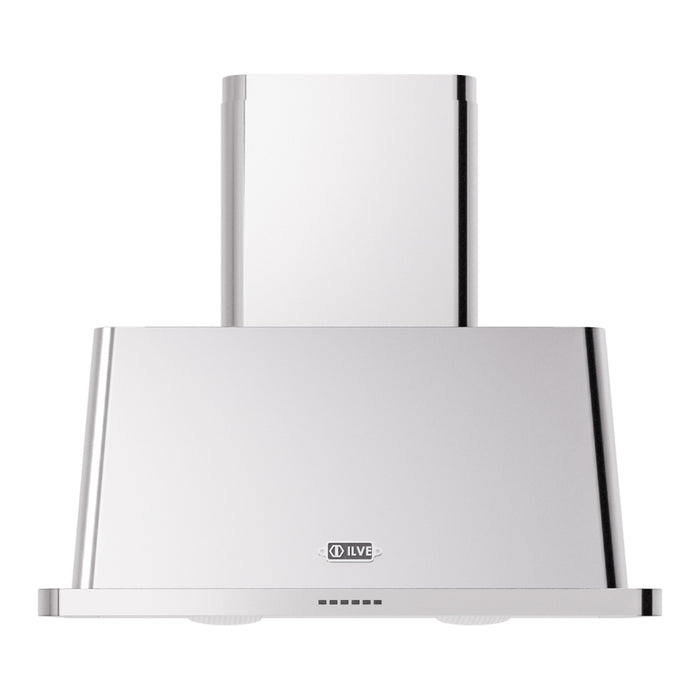 ILVE 36 Inch Majestic II 600 CFM Wall Mount Range Hood Stainless Steel