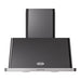 ILVE 36 Inch Majestic II 600 CFM Wall Mount Range Hood Black