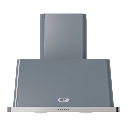 ILVE 36 Inch Majestic II 600 CFM Wall Mount Range Hood Blue